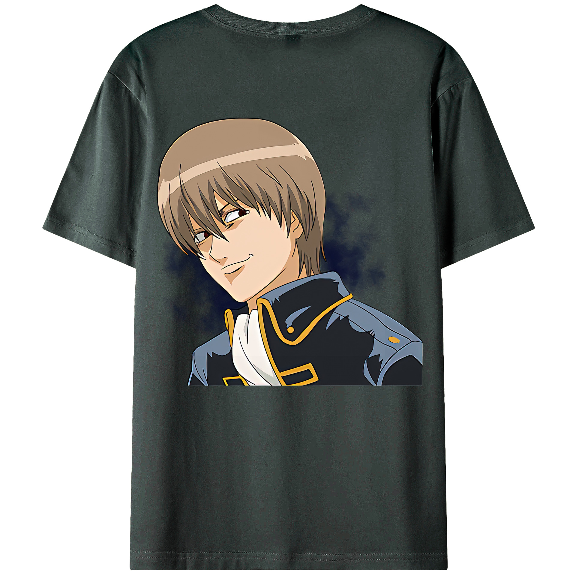 （画像用） ぎんたま 坂田銀時（さかたぎんとき） 神楽 志村新八（しむら しんぱち） GINTAMA Sakata Gintoki Kagura Shimura Shinpachi 綿100％ メンズ半袖Tシャツ（バックプリント） 通気性